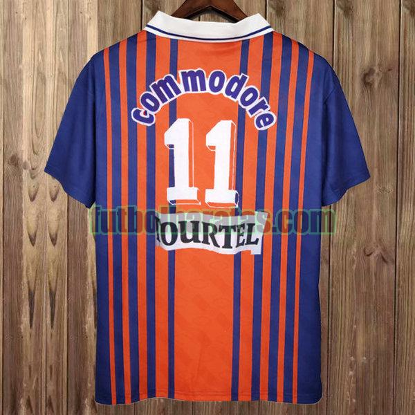 camiseta commodore 11 paris saint germain 1993-1994 azul primera