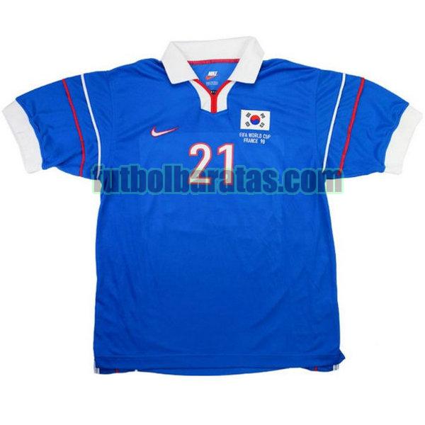 camiseta corea 1998 azul segunda