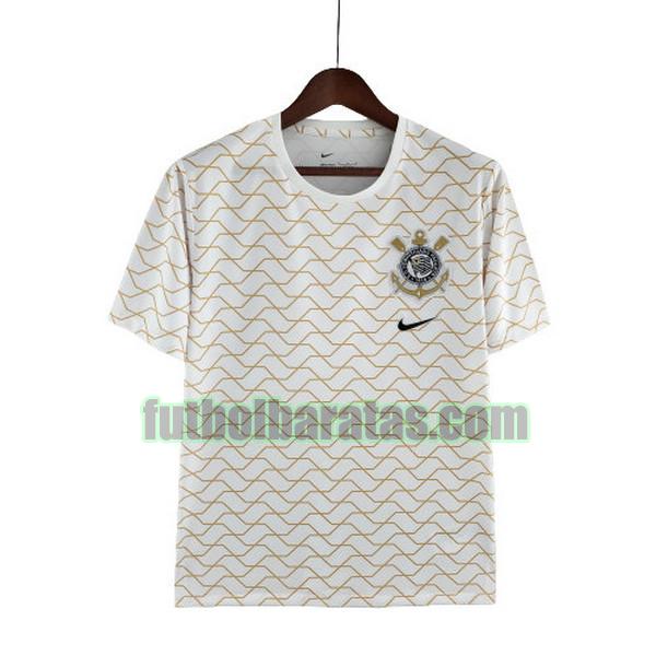 camiseta corinthians 2022 2023 blanco pre match