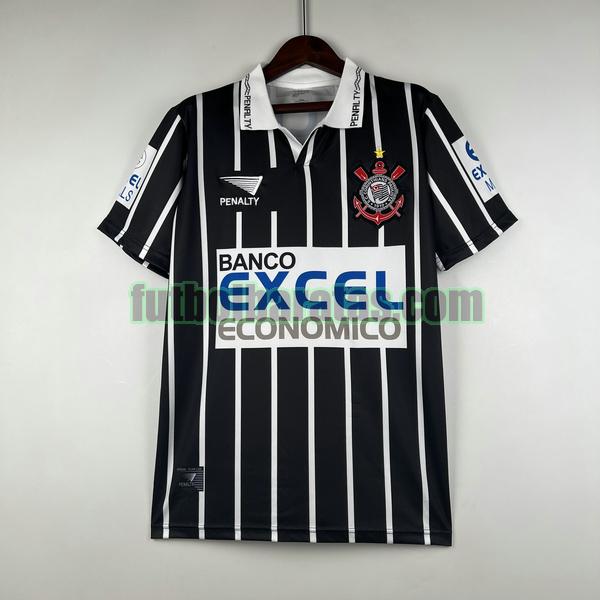 camiseta corinthians paulista 1997 negro blanco segunda