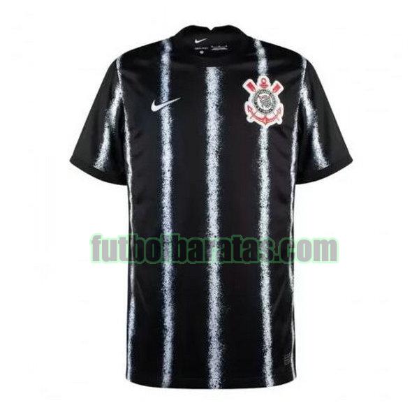 camiseta corinthians paulista 2021 2022 negro segunda equipacion