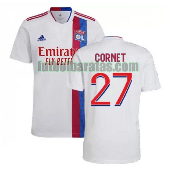 camiseta cornet 27 lyon 2021 2022 blanco primera