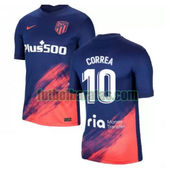 camiseta correa 10 atletico madrid 2021 2022 azul negro segunda
