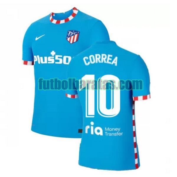 camiseta correa 10 atletico madrid 2021 2022 azul tercera
