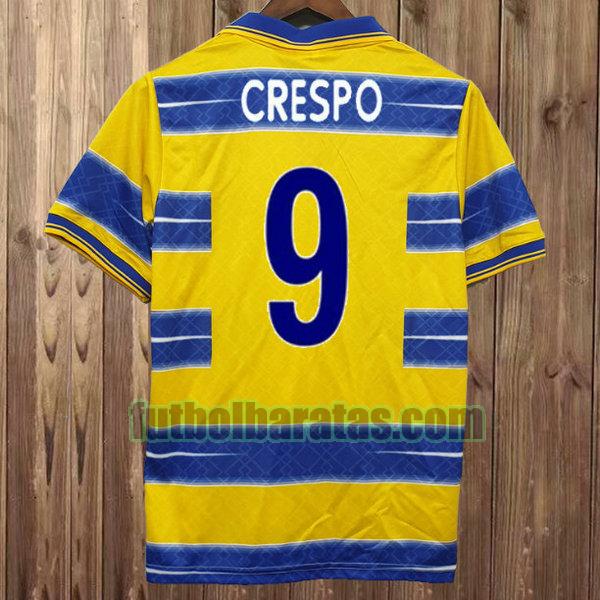 camiseta crespo 9 parma 1998-1999 amarillo primera