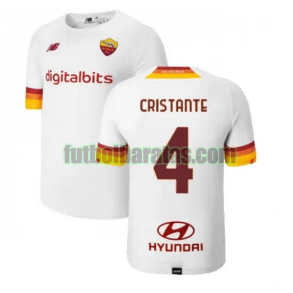 camiseta cristante 4 roma 2021 2022 blanco segunda