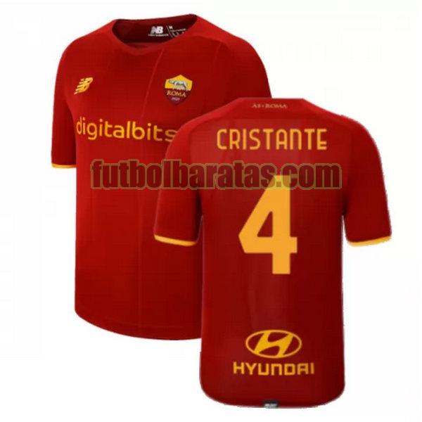 camiseta cristante 4 roma 2021 2022 rojo primera