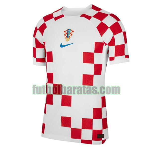 camiseta croacia 2022 rojo blanco primera tailandia