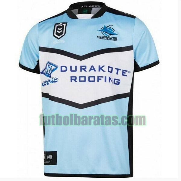 camiseta cronulla sutherland sharks 2019 azul primera