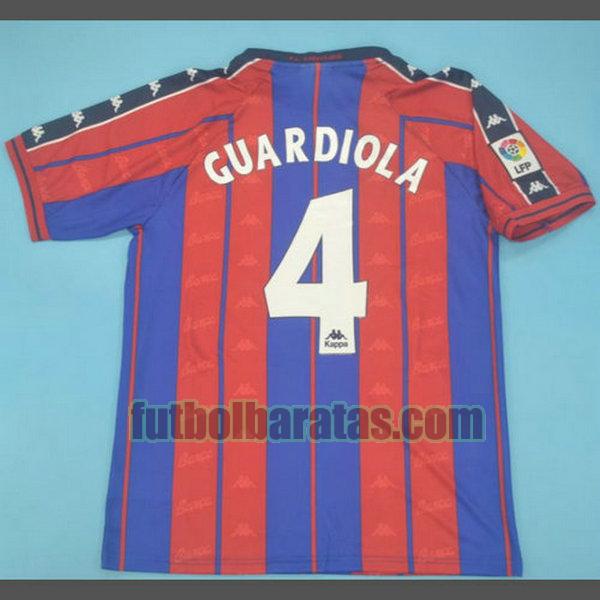 camiseta cuardiola 4 barcelona 1997-1998 rojo primera