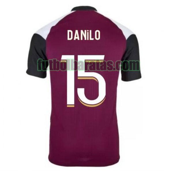 camiseta danilo 15 paris saint germain 2020-2021 púrpura tercera