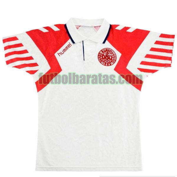 camiseta danimarca 1992 blanco segunda