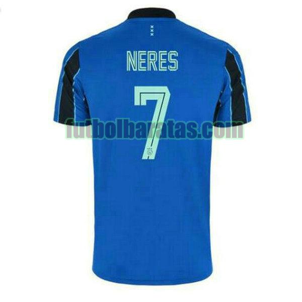 camiseta david neres 7 chelsea 2021 2022 azul segunda