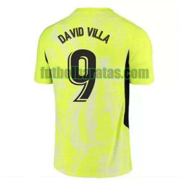 camiseta david villa 9 atletico madrid 2020-2021 verde tercera
