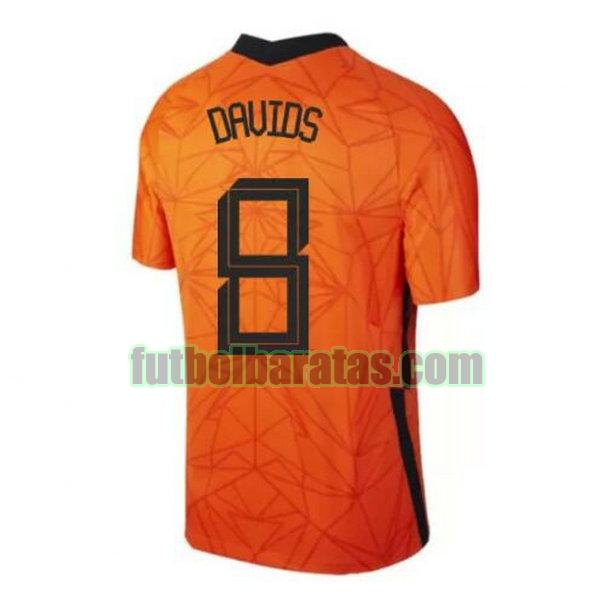 camiseta davids 8 holanda 2020 primera