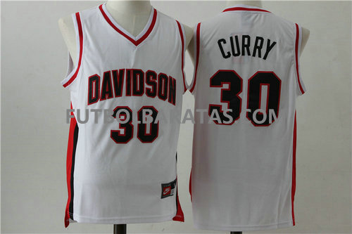 camiseta davidson Curry 30 golden state warriors 2017 blanc