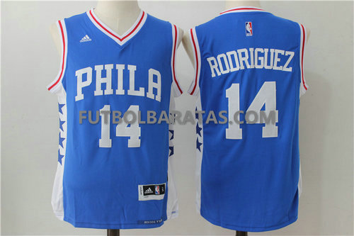 camiseta de Rodriguez 14 philadelphia 76ers 2017 azul