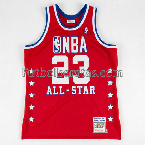 camiseta de baloncesto Michael Jordan Número 23 all star 1989 roja