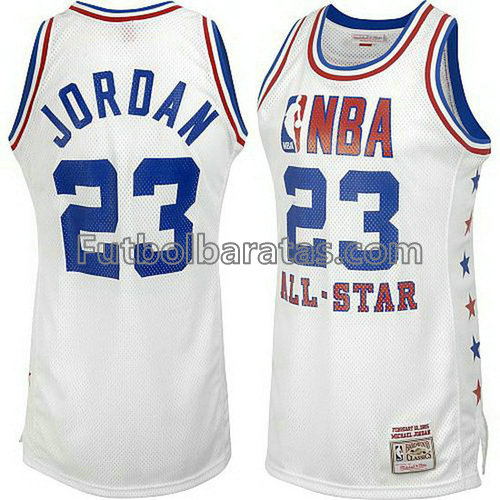 camiseta de baloncesto Michael Jordan Número 23 all star 2003 blanca