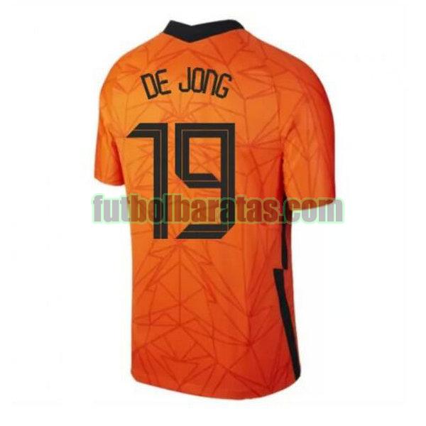 camiseta de jong 19 holanda 2020 primera