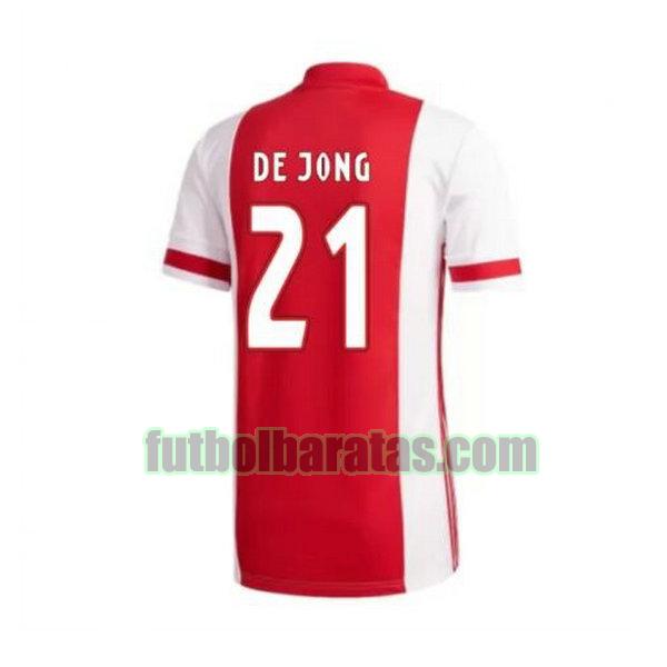 camiseta de jong 21 ajax 2020-2021 primera