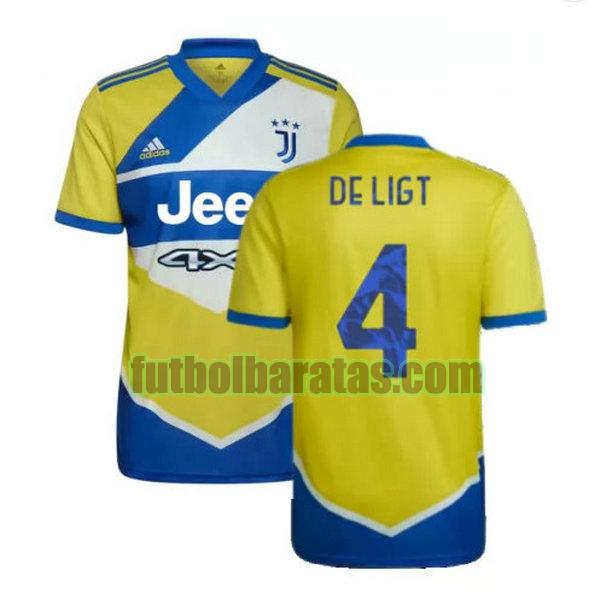 camiseta de ligt 4 juventus 2021 2022 amarillo azul tercera