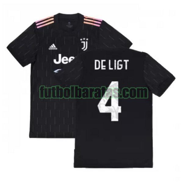 camiseta de ligt 4 juventus 2021 2022 negro segunda