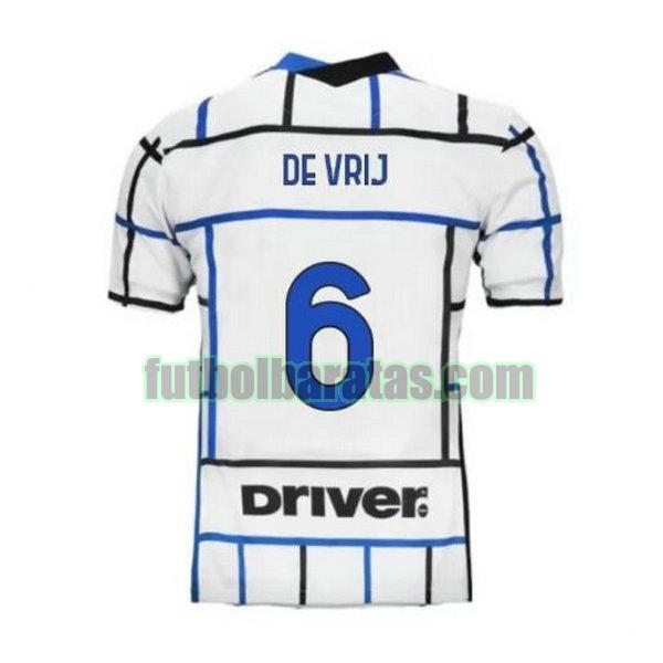 camiseta de vrij 6 inter milán 2020-2021 segunda