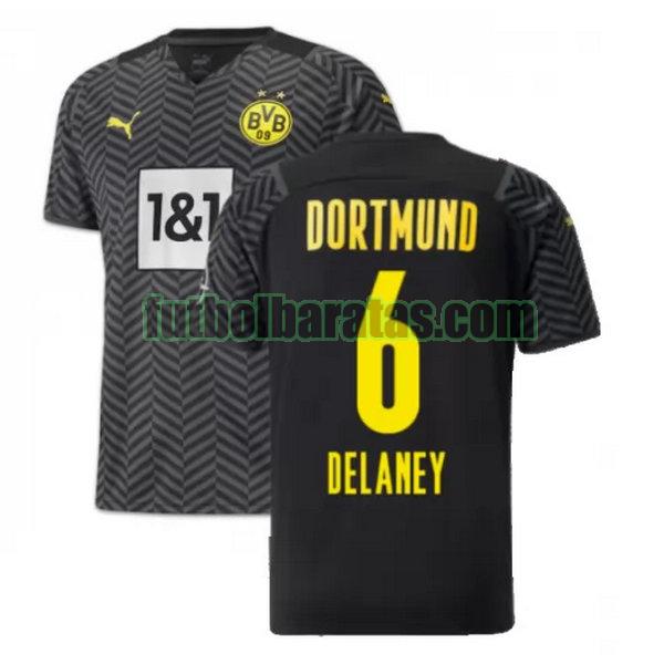 camiseta delaney 6 borussia dortmund 2021 2022 negro segunda