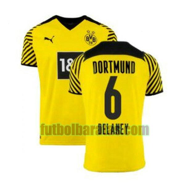 camiseta delaney 6 camisetas borussia dortmund 2021 2022 amarillo primera