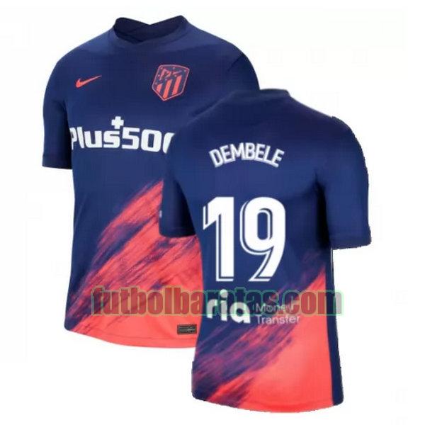 camiseta dembele 19 atletico madrid 2021 2022 azul negro segunda