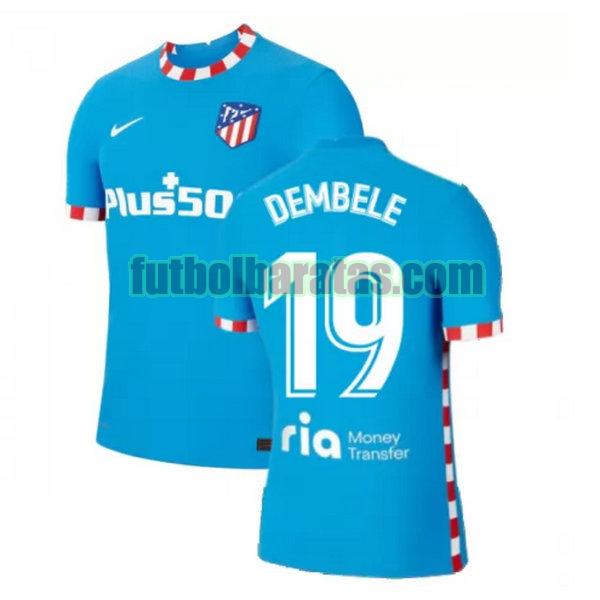 camiseta dembele 19 atletico madrid 2021 2022 azul tercera