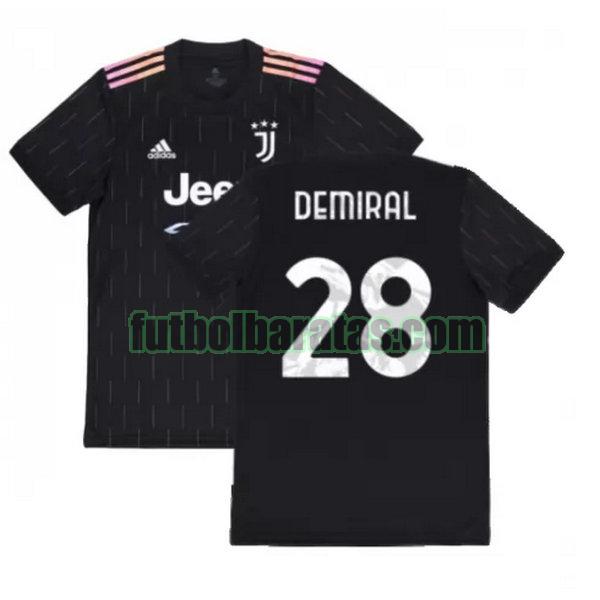 camiseta demiral 28 juventus 2021 2022 negro segunda