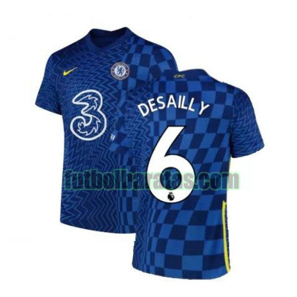 camiseta desailly 6 chelsea 2021 2022 azul primera