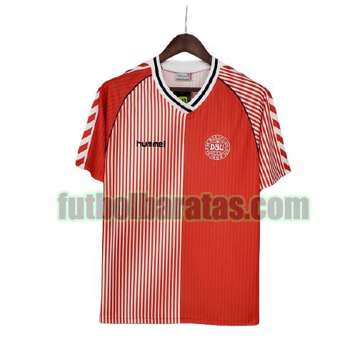 camiseta dinamarca 1986 rojo primera