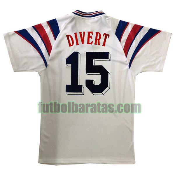 camiseta divert 15 francia 1996 blanco segunda