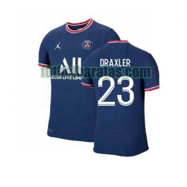 camiseta draxler 23 paris saint germain 2021 2022 azul primera