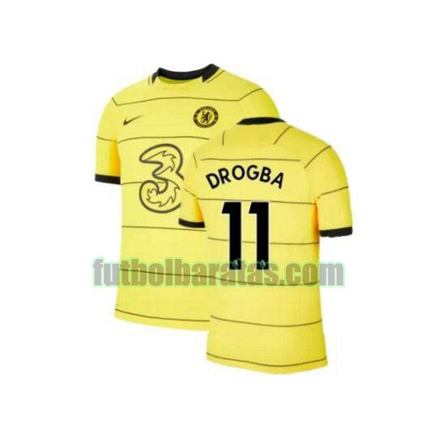 camiseta drogba 11 chelsea 2021 2022 amarillo tercera