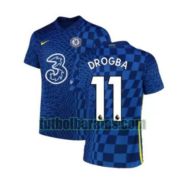 camiseta drogba 11 chelsea 2021 2022 azul primera