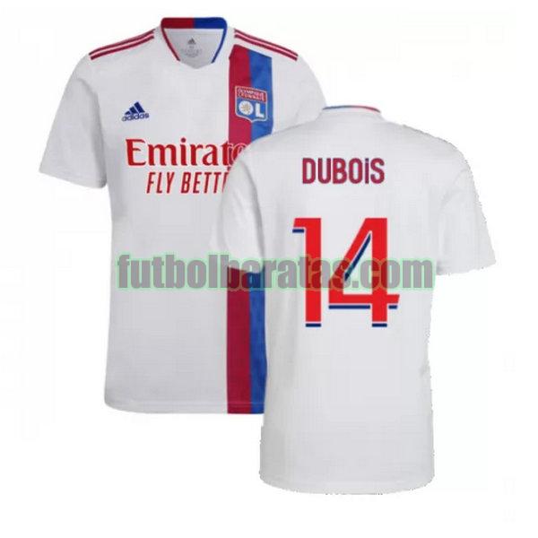 camiseta dubois 14 lyon 2021 2022 blanco primera