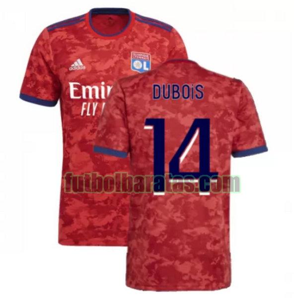 camiseta dubois 14 lyon 2021 2022 rojo segunda