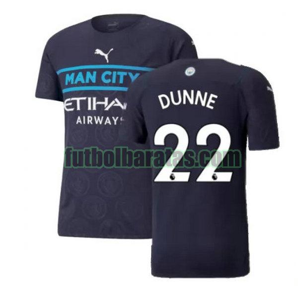 camiseta dunne 22 manchester city 2021 2022 negro tercera
