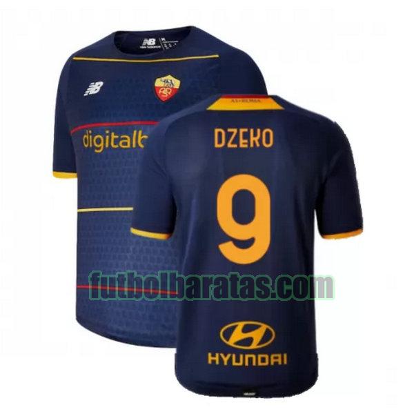 camiseta dzeko 9 roma 2021 2022 amarillo fourth