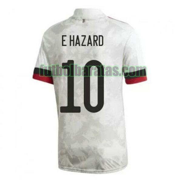 camiseta e hazard 10 bélgica 2020-2021 blanco segunda