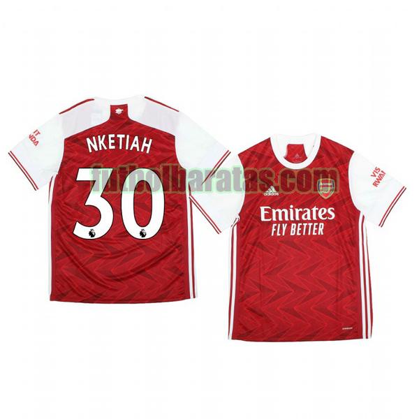 camiseta eddie nketiah 30 camiseta arsenal 2020-2021 primera