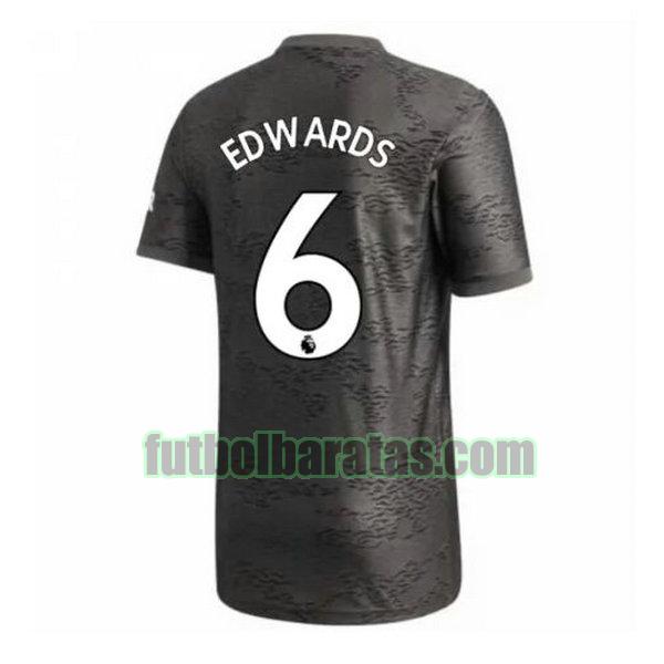 camiseta edwards 6 manchester united 2020-2021 segunda