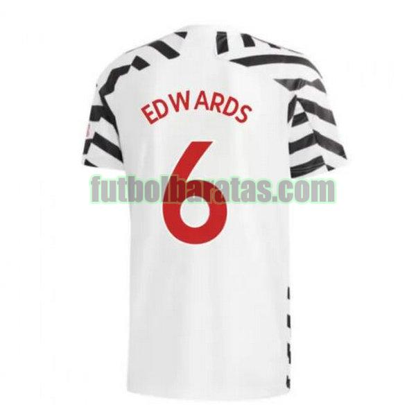 camiseta edwards 6 manchester united 2020-2021 tercera