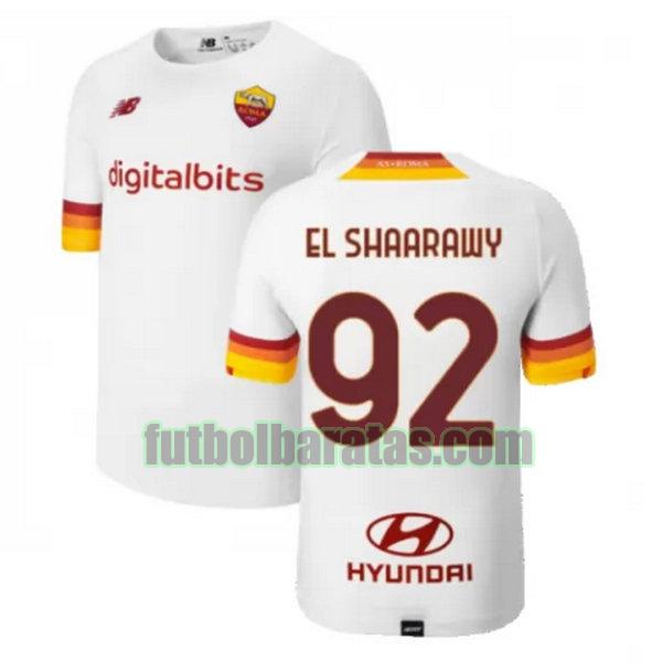 camiseta el shaarawy 92 roma 2021 2022 blanco segunda