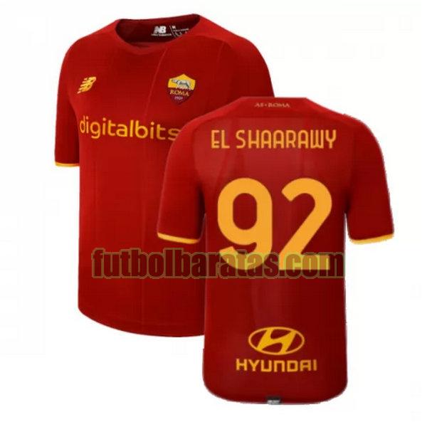camiseta el shaarawy 92 roma 2021 2022 rojo primera