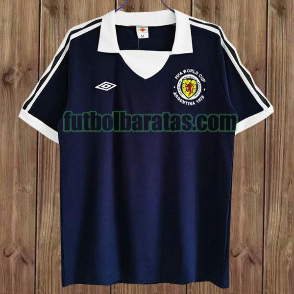 camiseta escocia 1978 azul primera